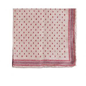 NEW BRUNELLO CUCINELLI men's linen pocket square in panama+lilium